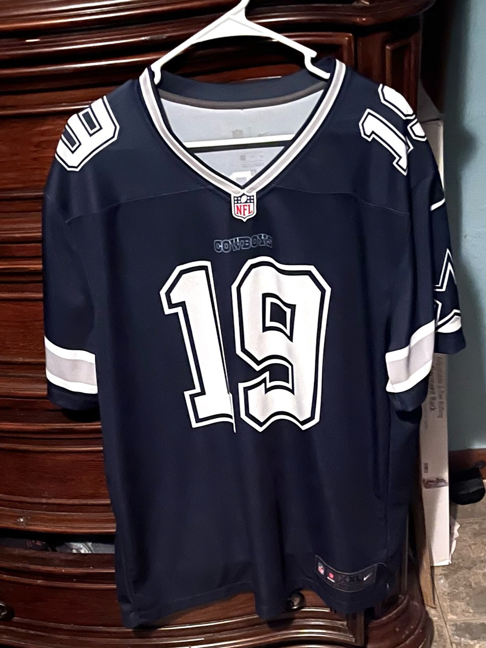 NFL Dallas Cowboys Navy & White #19 Amari Cooper Men's 2XL NFL Football Jersey